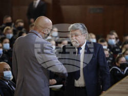 Снимка: Народно събрание -  Председателят на Народното събрание Вежди Рашидов по време на тържественото честване на 131-ата годишнина от създаването на ВМА