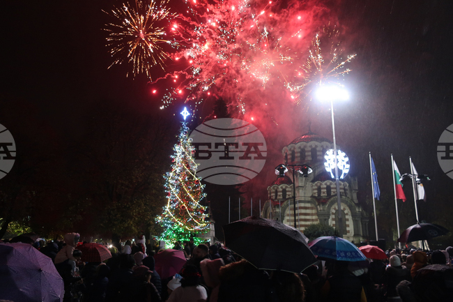 Плевен - Коледна елха - светлини