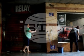 Метростанция "Сердика" - пожар