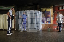 Метростанция "Сердика" - пожар