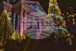 Коледна елха - тържество -  светлини