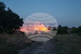 Разград - Село Побит камък - пожар