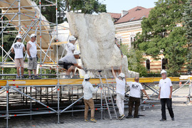 Храм-паметник "Св. Александър Невски" - "Рилският пустинник" - сцена - декори - монтажни дейности