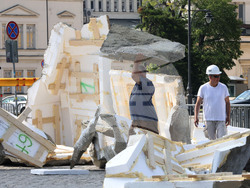 Храм-паметник "Св. Александър Невски" - "Рилският пустинник" - сцена - декори - монтажни дейности