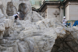 Храм-паметник "Св. Александър Невски" - "Рилският пустинник" - сцена - декори - монтажни дейности