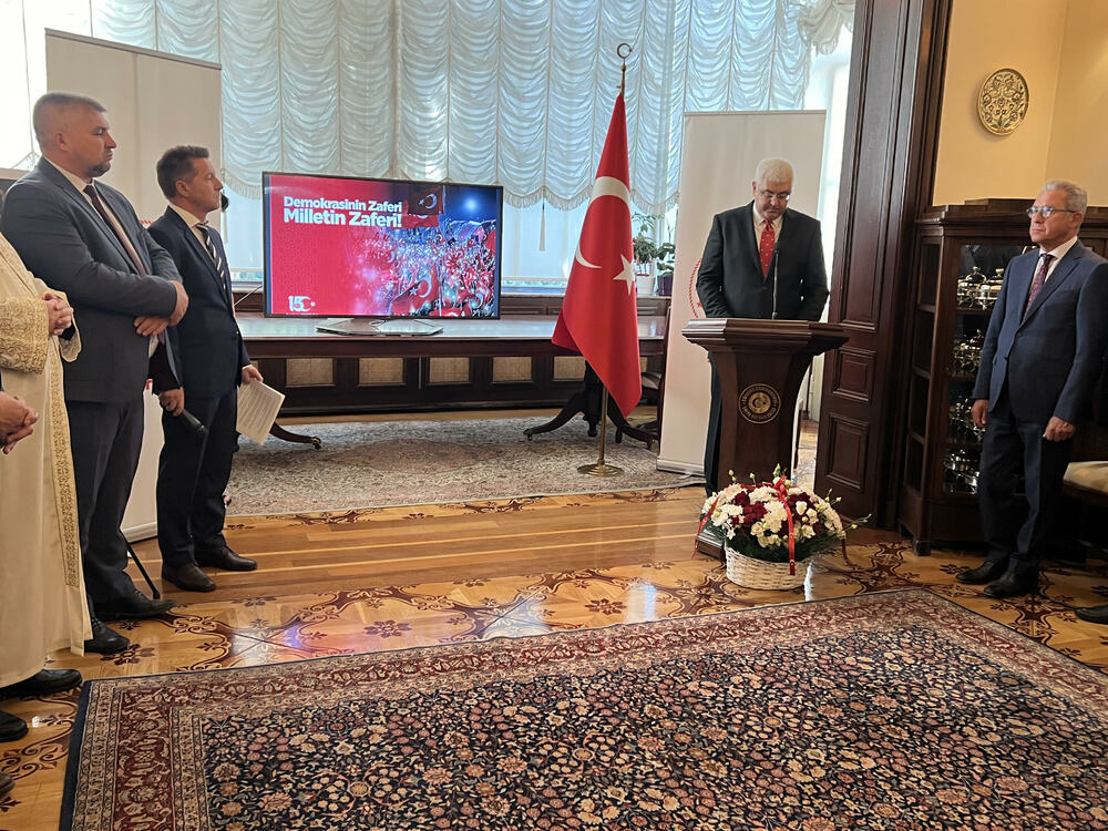 Възпоменателна проява по повод годишнината от опита за преврат в Турция се състоя в резиденцията на турския посланик в София