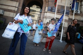 Работници и служители от Агенция за социално подпомагане - протест