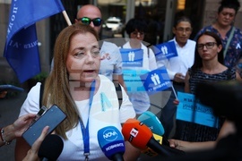 Работници и служители от Агенция за социално подпомагане - протест