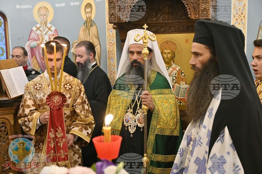 Патриарх Даниил отслужи празнична вечерня в столичния митрополитски храм "Св. великомъченица Марина"