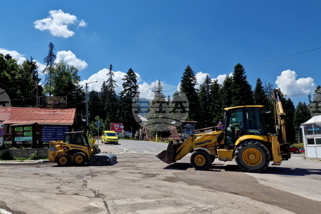 Курортен комплекс Боровец - улици - ремонт