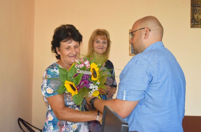 Кметът Добрин Добрев пожела успех на новата директорка на ДГ“Лудогорче“ и благодари за себераздаването на предшественичката й 