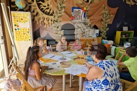 Самоков - библиотека - деца - занимания - нейрографика