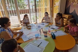 Самоков - библиотека - деца - занимания - нейрографика