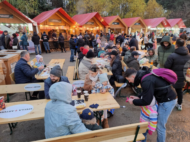 Румъния - парк Друмул Таберей - Коледен базар