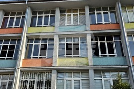 Русе - училище - пожар - разчистване