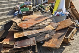 Русе - училище - пожар - разчистване