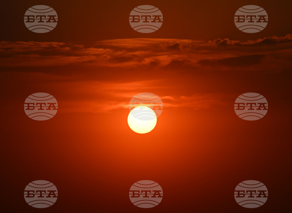 Село Вазово - залез