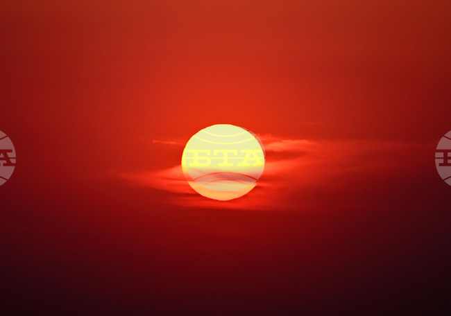 Село Вазово - залез