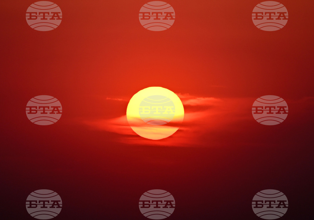 Село Вазово - залез