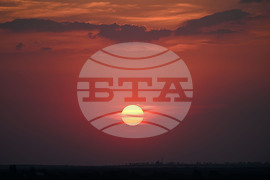 Село Вазово - залез