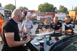 Село Отец Паисиево - гасене на пожар - брифинг