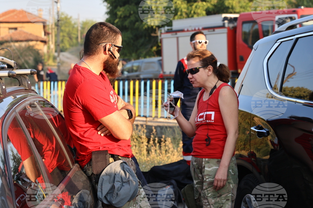 Село Отец Паисиево - гасене на пожар - брифинг