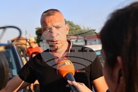 Село Отец Паисиево - гасене на пожар - брифинг