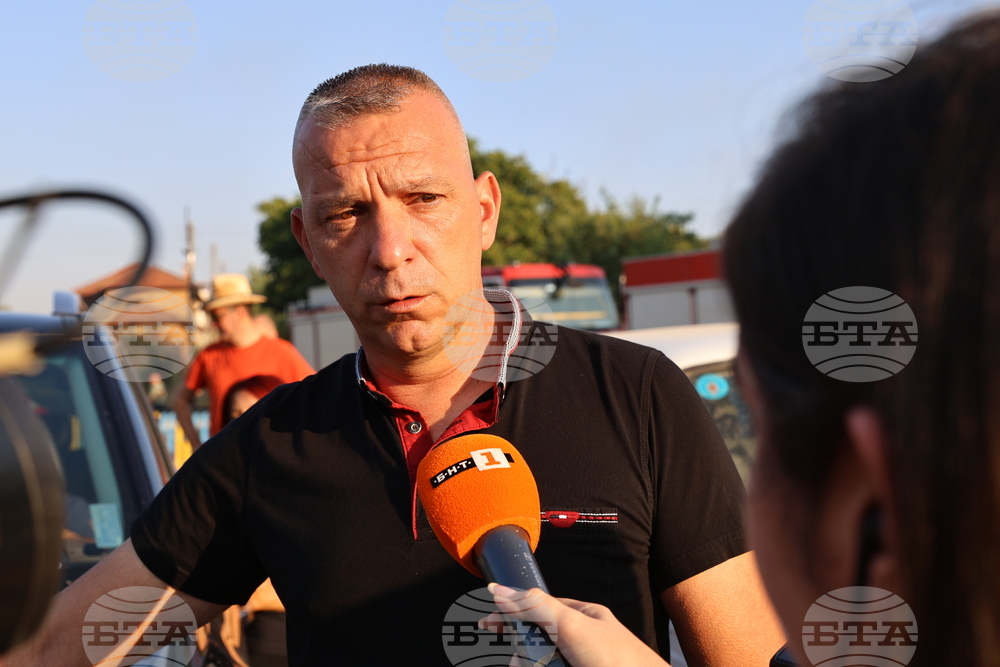 Село Отец Паисиево - гасене на пожар - брифинг