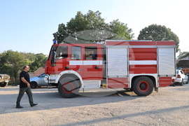 Село Отец Паисиево - гасене на пожар - брифинг