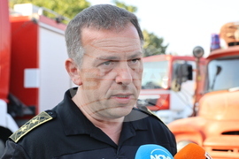 Село Отец Паисиево - гасене на пожар - брифинг