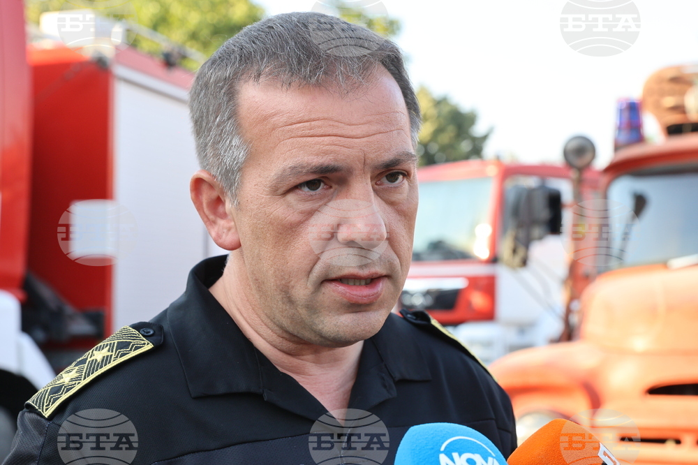 Село Отец Паисиево - гасене на пожар - брифинг