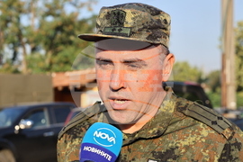 Село Отец Паисиево - гасене на пожар - брифинг