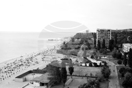 Поглед към курорта "Златни пясъци"  през юли 1968 г.
