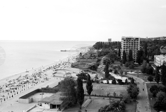 Поглед към курорта "Златни пясъци" през юли 1968 г.