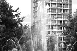 Поглед към курорта "Златни пясъци"  през юли 1968 г.