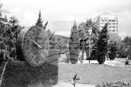 Поглед към курорта "Златни пясъци"  през юли 1968 г.