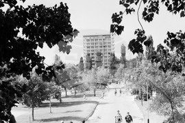 Поглед към курорта "Златни пясъци"  през юли 1968 г.