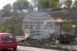 Кърджали - камион - пожар