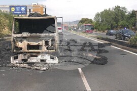 Кърджали - камион - пожар