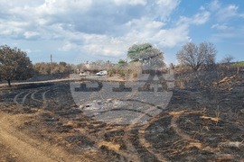 Село Воден - опожарени къщи