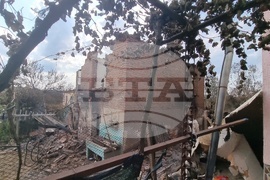 Село Воден - опожарени къщи