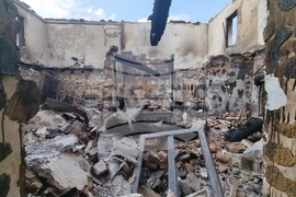 Село Воден - опожарени къщи