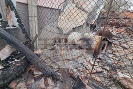 Село Воден - опожарени къщи