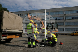 Национална природо-математическа гимназия - нов корпус - първа копка