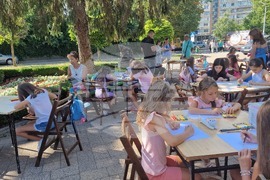 Разград - деца - пленер