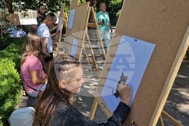 Разград - деца - пленер