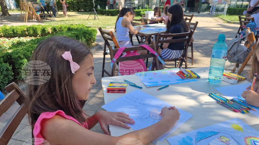 Разград - деца - пленер