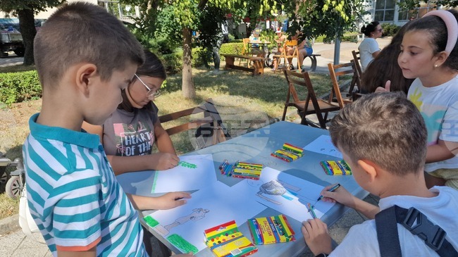 Разград - деца - пленер