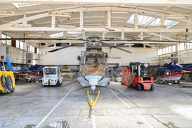 Авиобаза Крумово - участниците в спасителната акция с хеликоптер