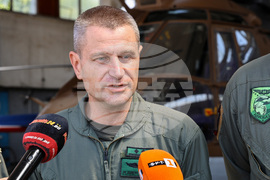 Авиобаза Крумово - участниците в спасителната акция с хеликоптер